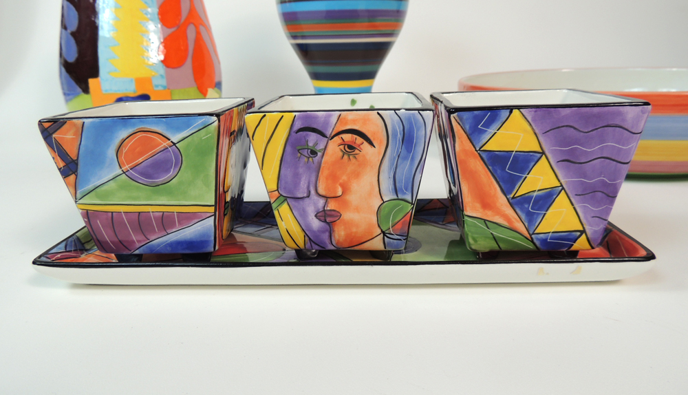 Bright Colored Pottery Collection