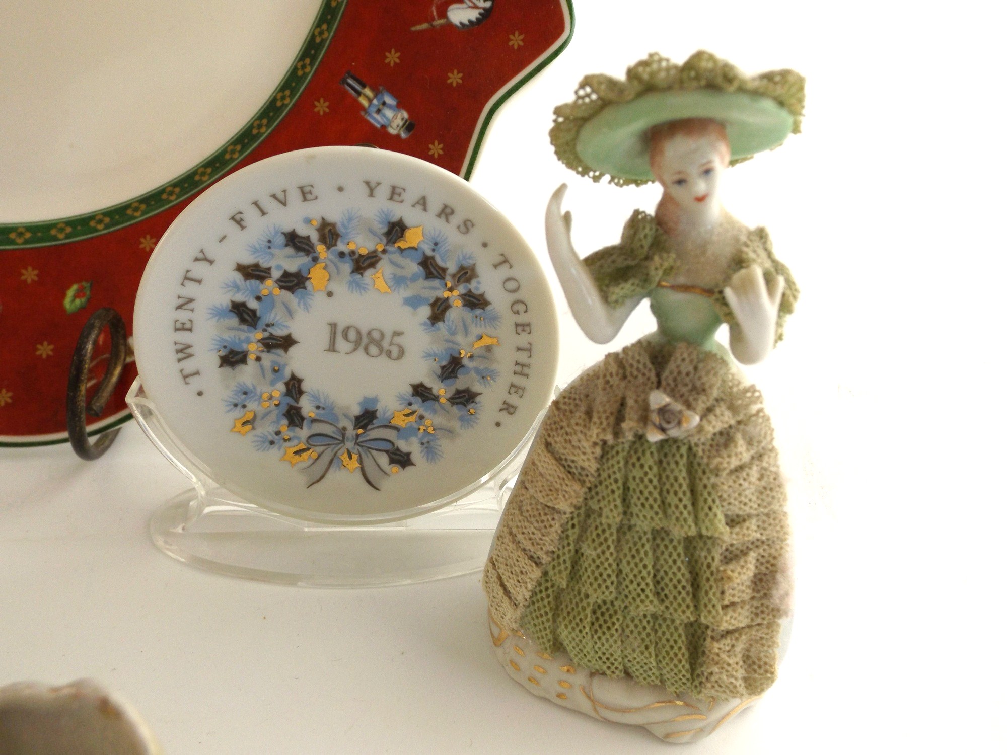 Porcelain Figurines and Villeroy & Boch Plate