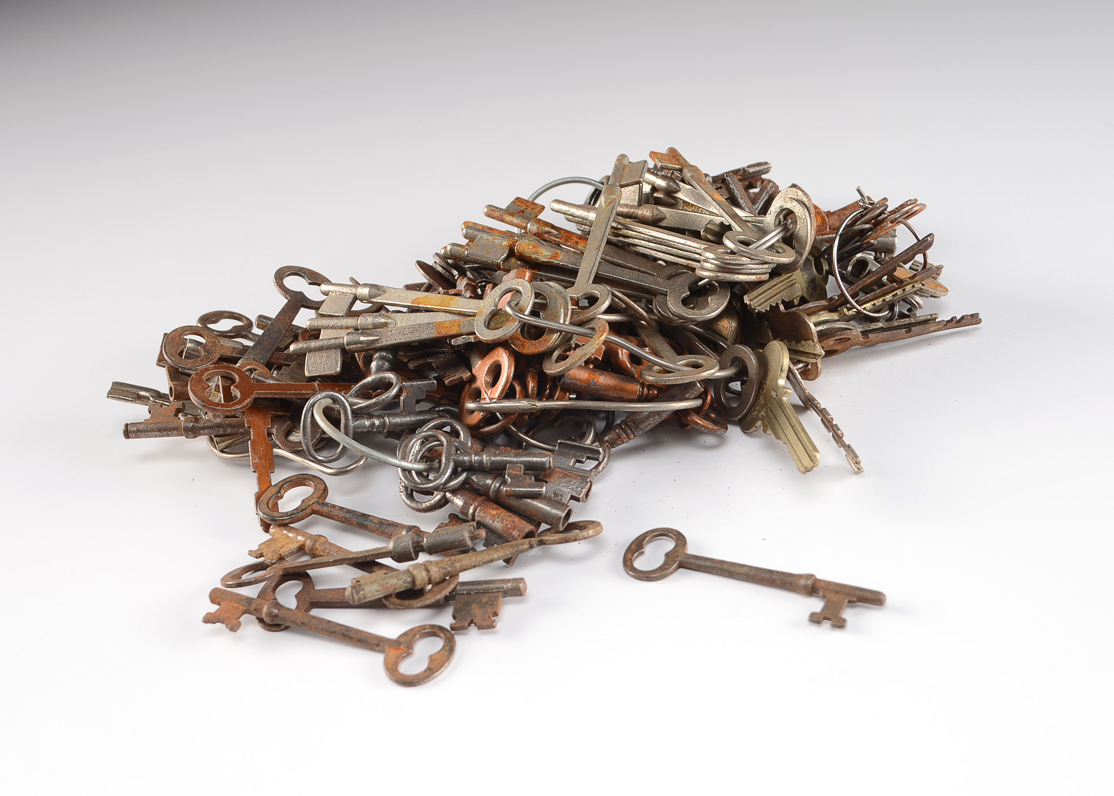 Collection of Vintage and Antique Skeleton Keys