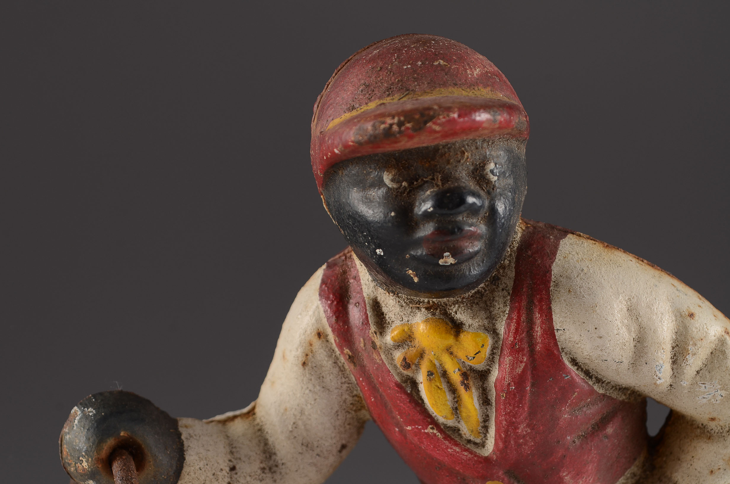 Vintage Cast Iron Small Lawn Jockey