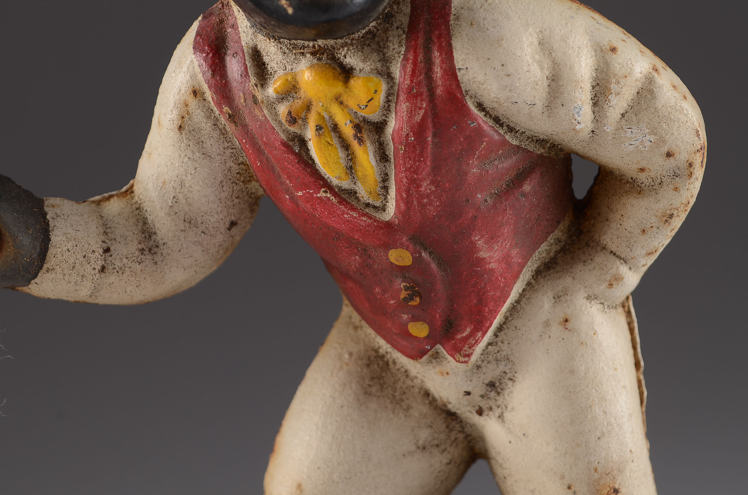 Vintage Cast Iron Small Lawn Jockey