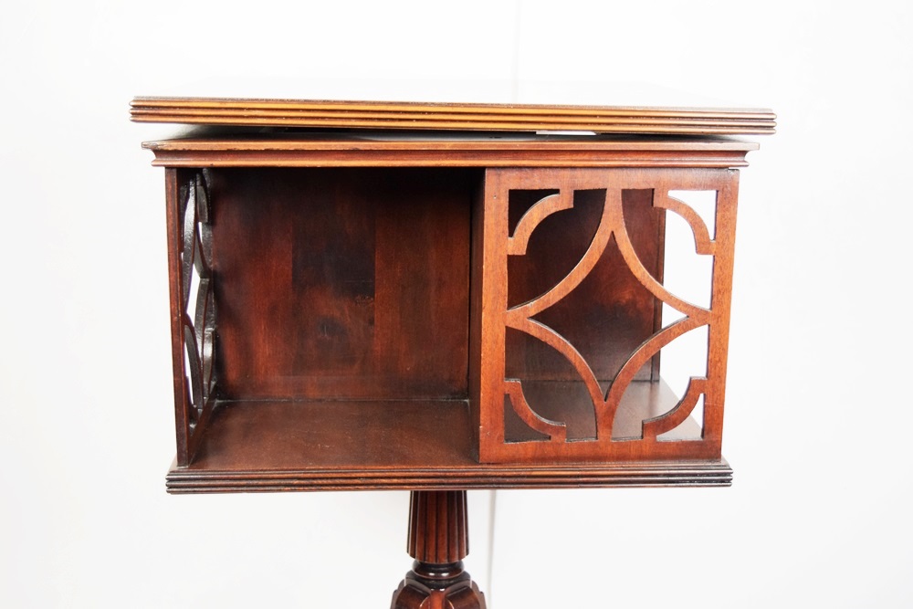 A Vintage Duncan Phyfe Style Rotating Book Table