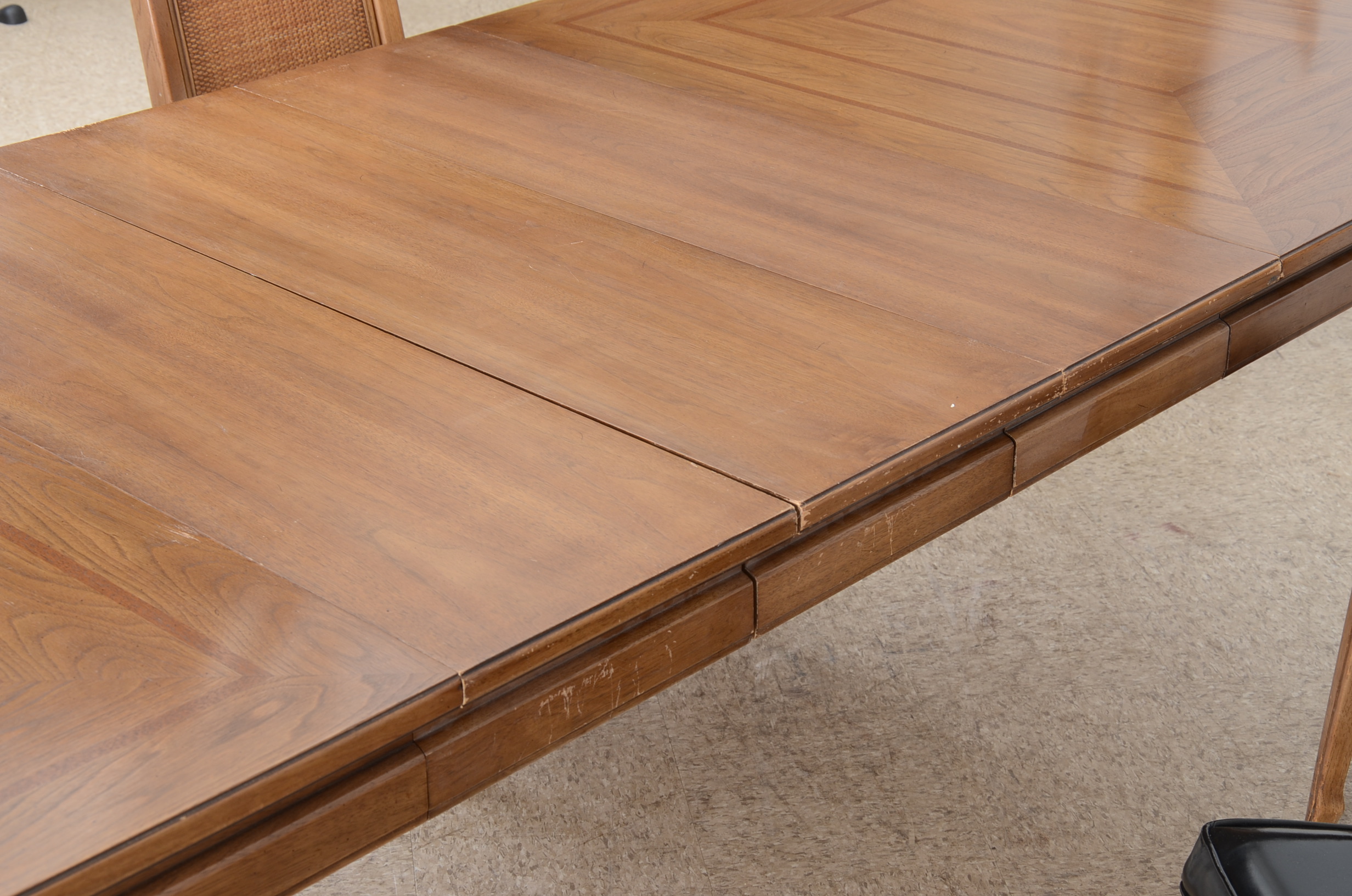 1970s Dining Room Table and Six Chairs