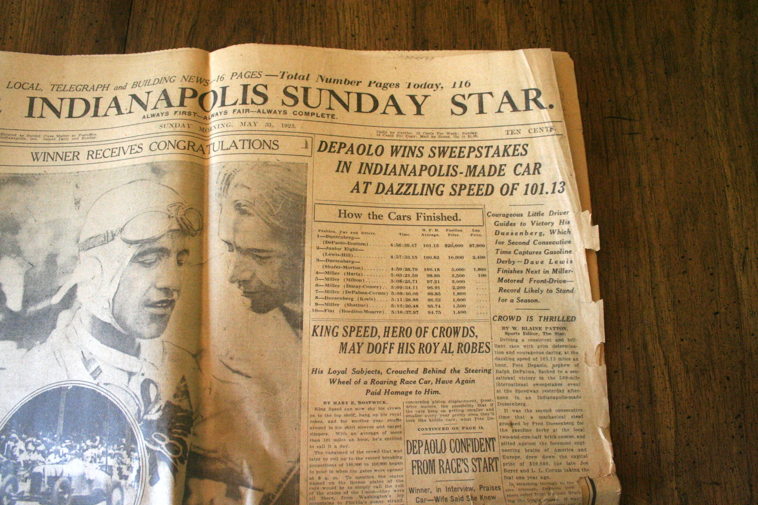 Historic Indianapolis and D.C. Newspapers