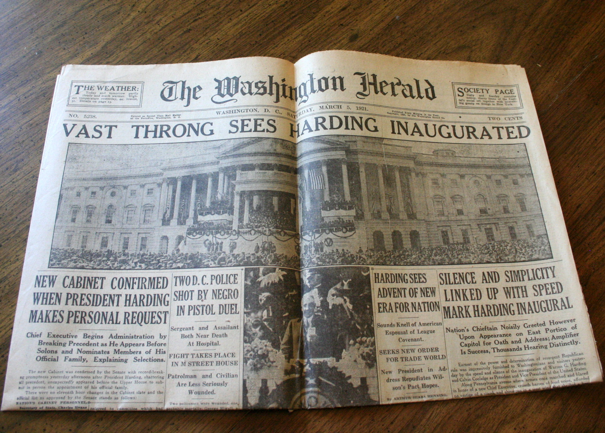 Historic Indianapolis and D.C. Newspapers