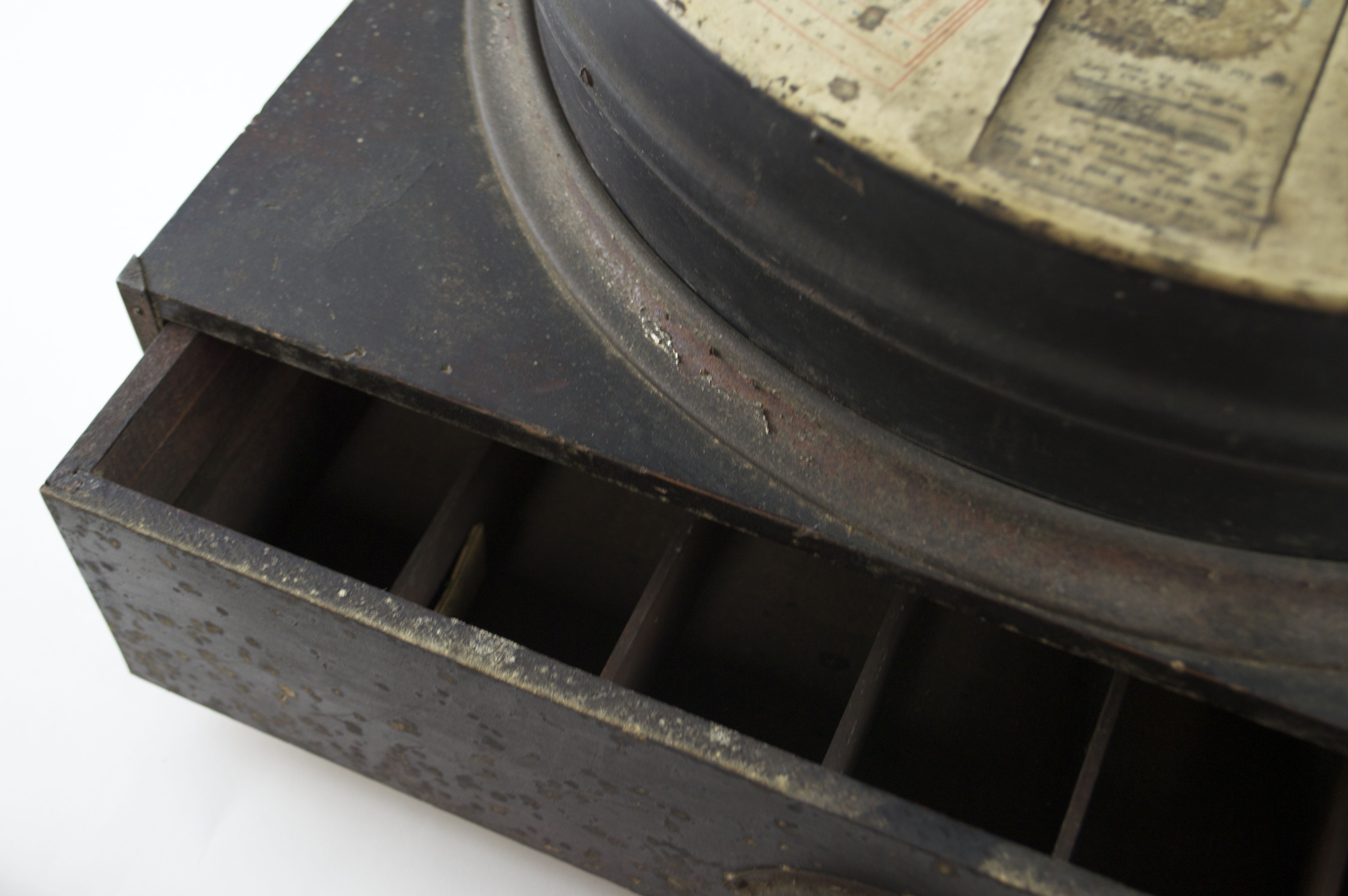 Antique Circular Needle and Bobbin Dispenser with Needles