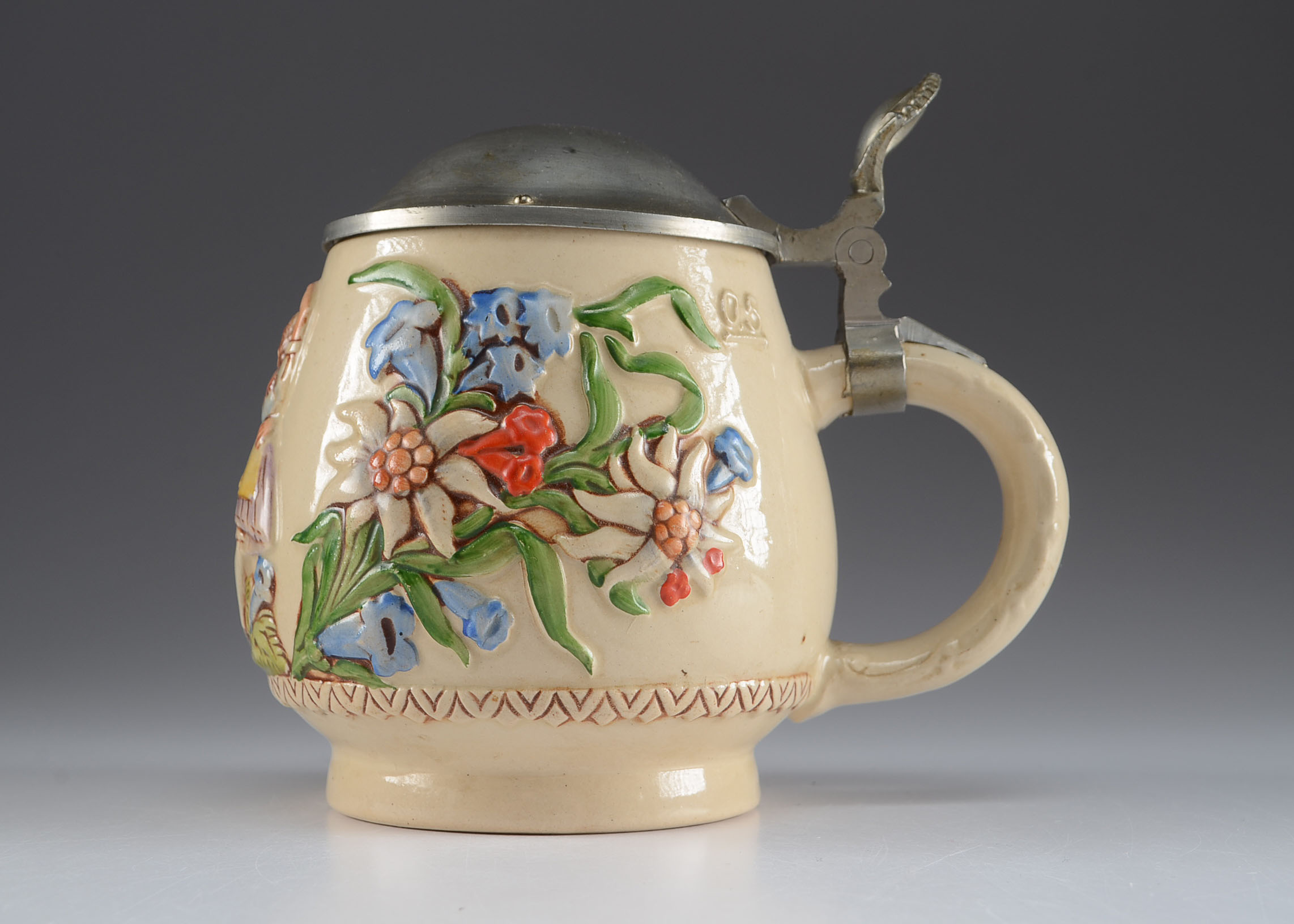 Vintage German Porcelain Beer Stein