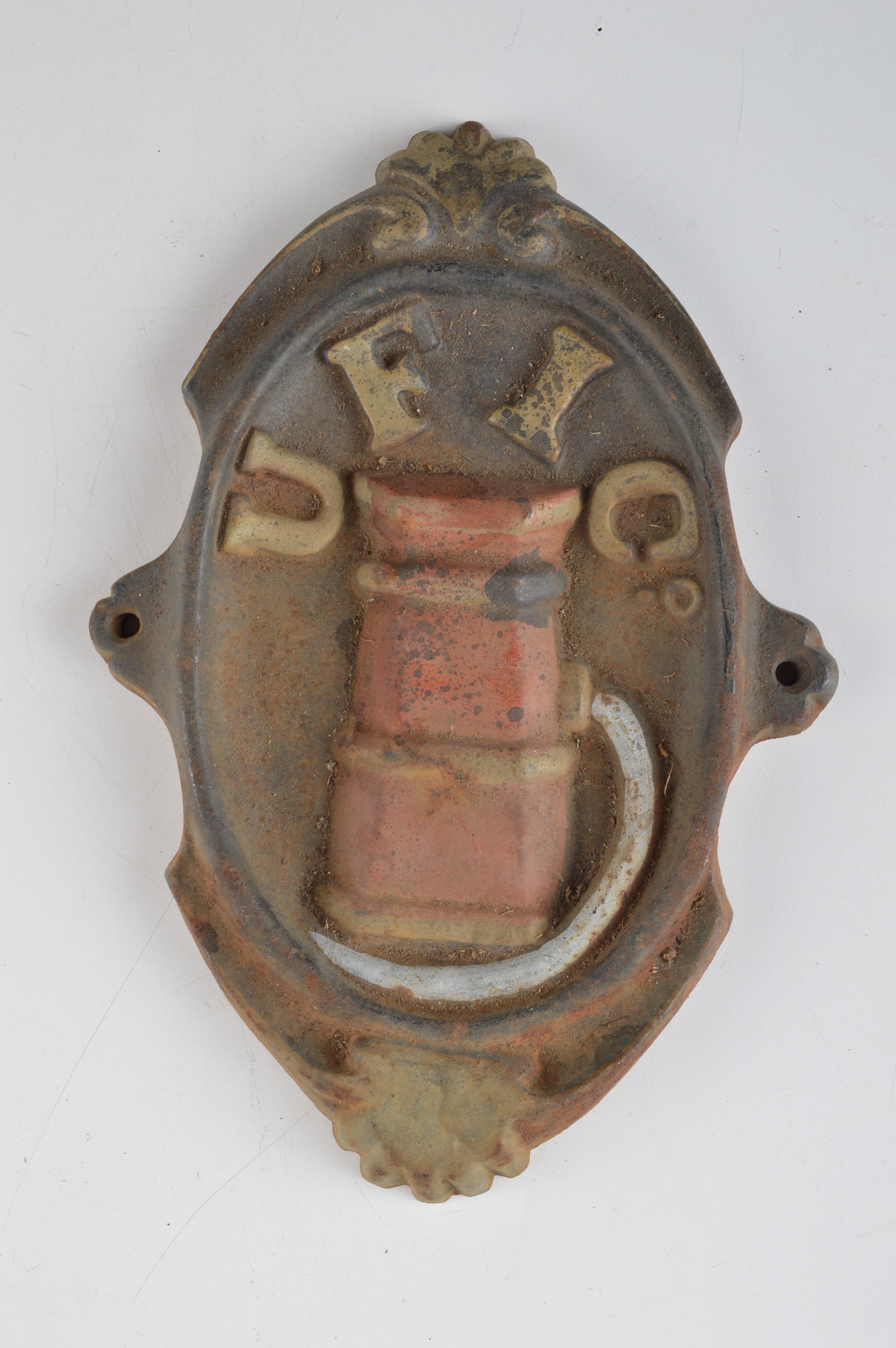 Pair of Fire Insurance Cast Iron Markers