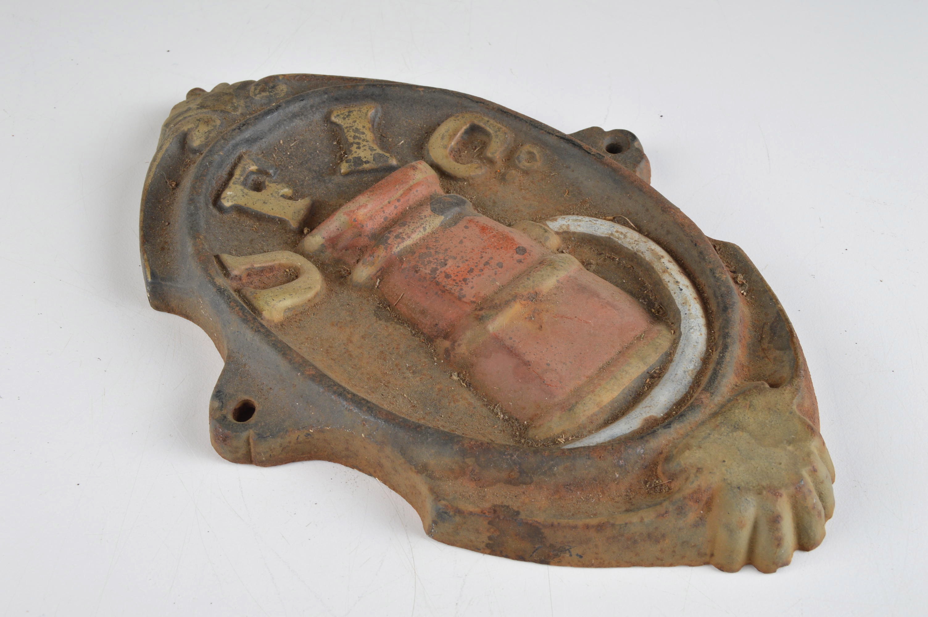 Pair of Fire Insurance Cast Iron Markers