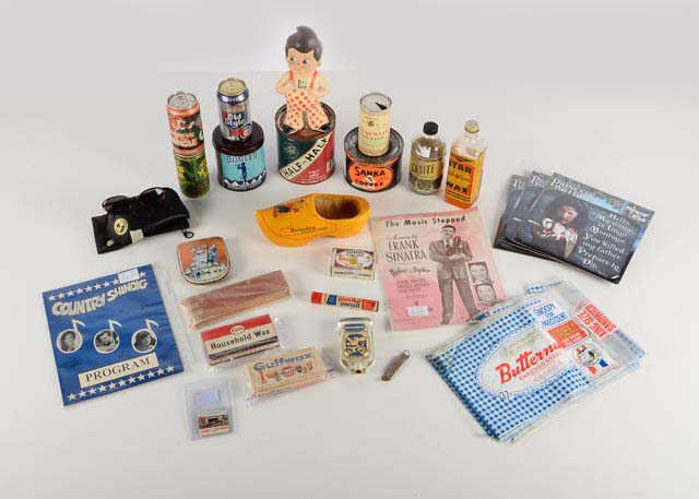 An Assortment of Vintage Tins, Cans, and Other Items