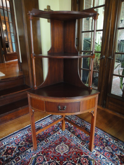 Mahogany Corner Cabinet by Wabash Furniture 