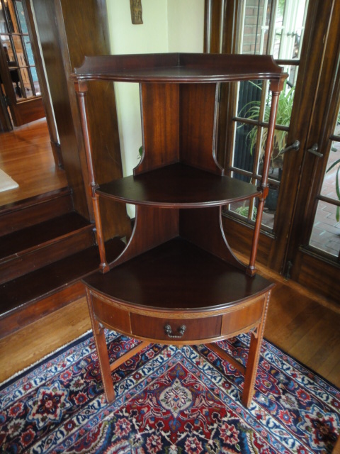 Mahogany Corner Cabinet by Wabash Furniture 