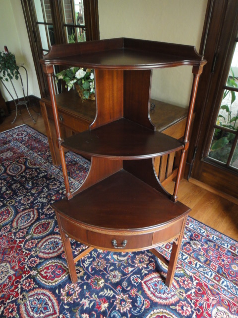 Mahogany Corner Cabinet by Wabash Furniture 