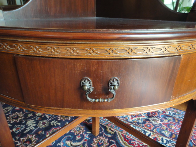 Mahogany Corner Cabinet by Wabash Furniture 