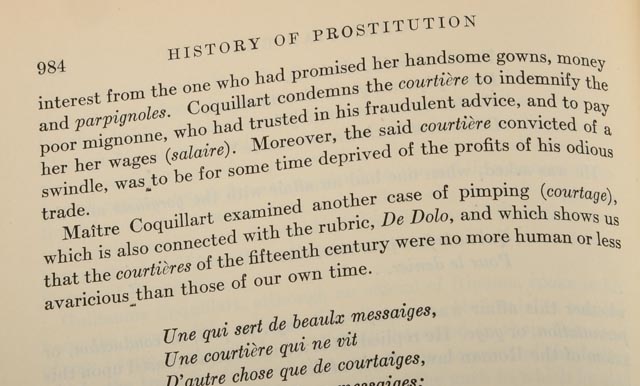 A Copy of Volume Two of "The History of Prostitution"