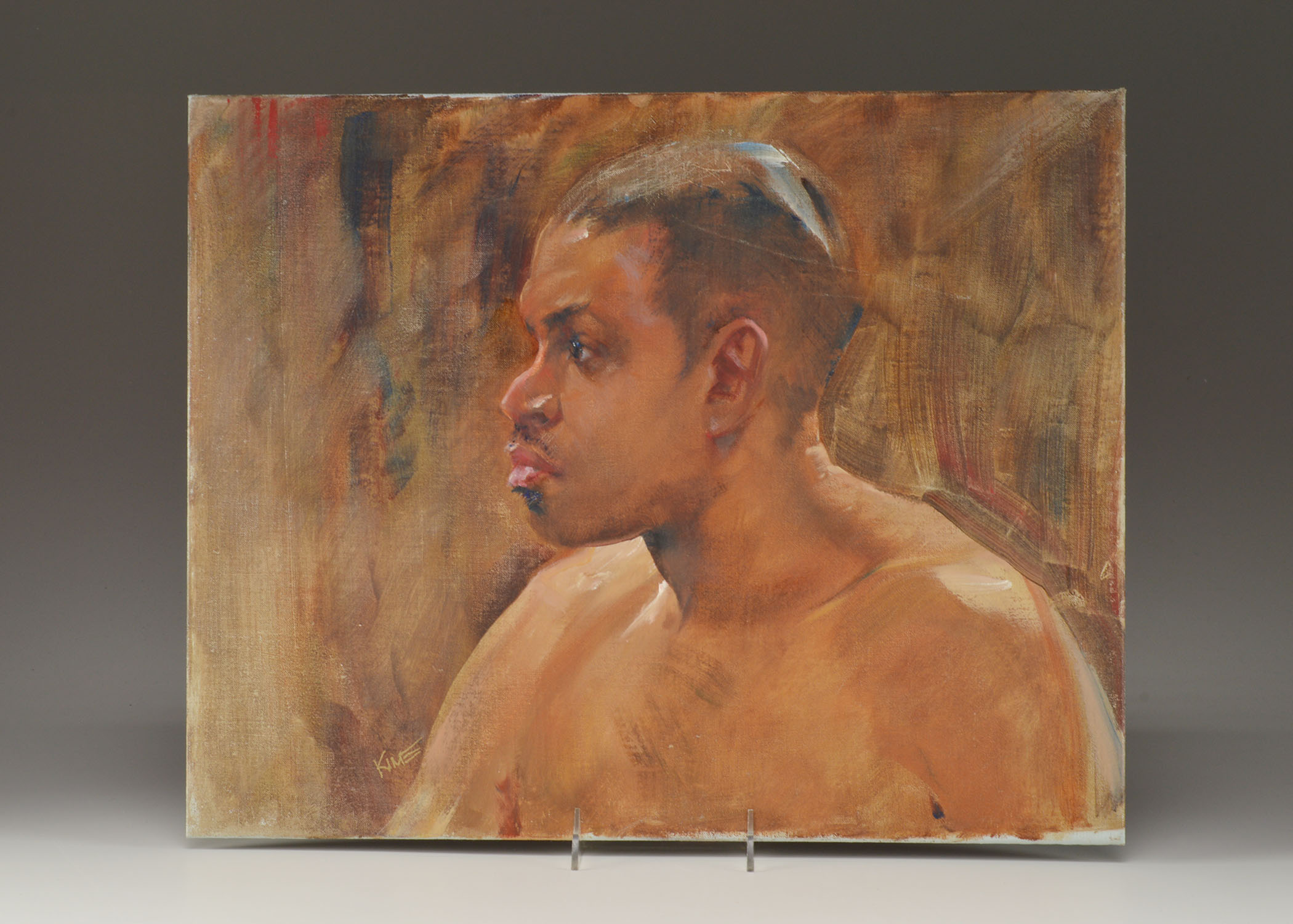 Dr. Wesley Kime, Painting, Oil on Academy Board