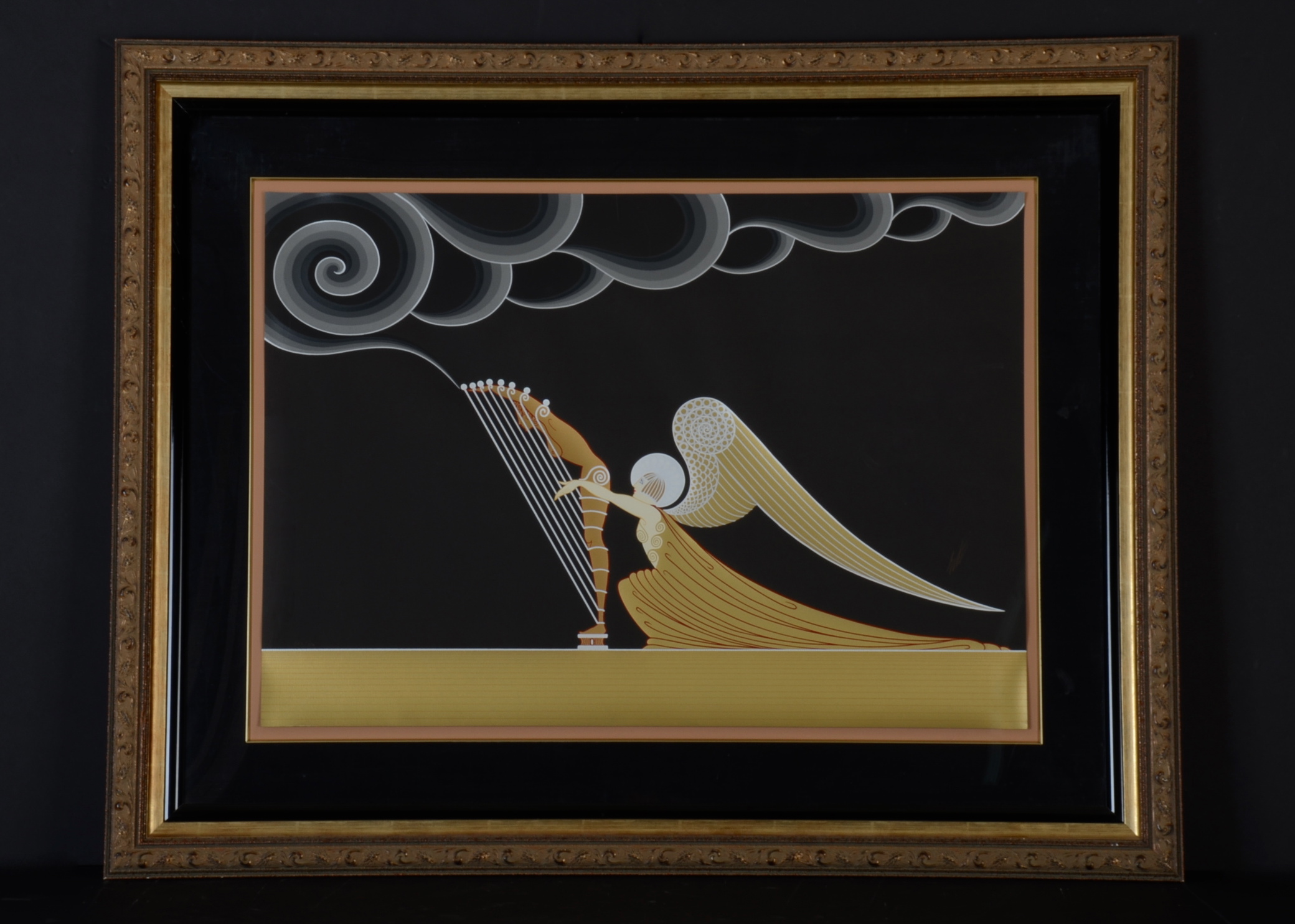 Original Erte Serigraph with Gold Foil Stamping