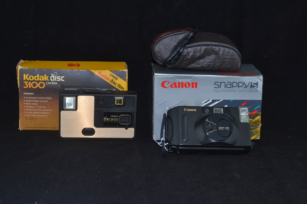 Kodak and Cannon Vintage Cameras