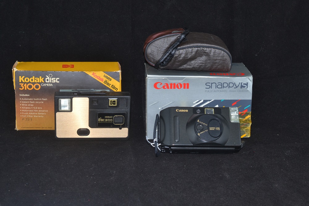 Kodak and Cannon Vintage Cameras