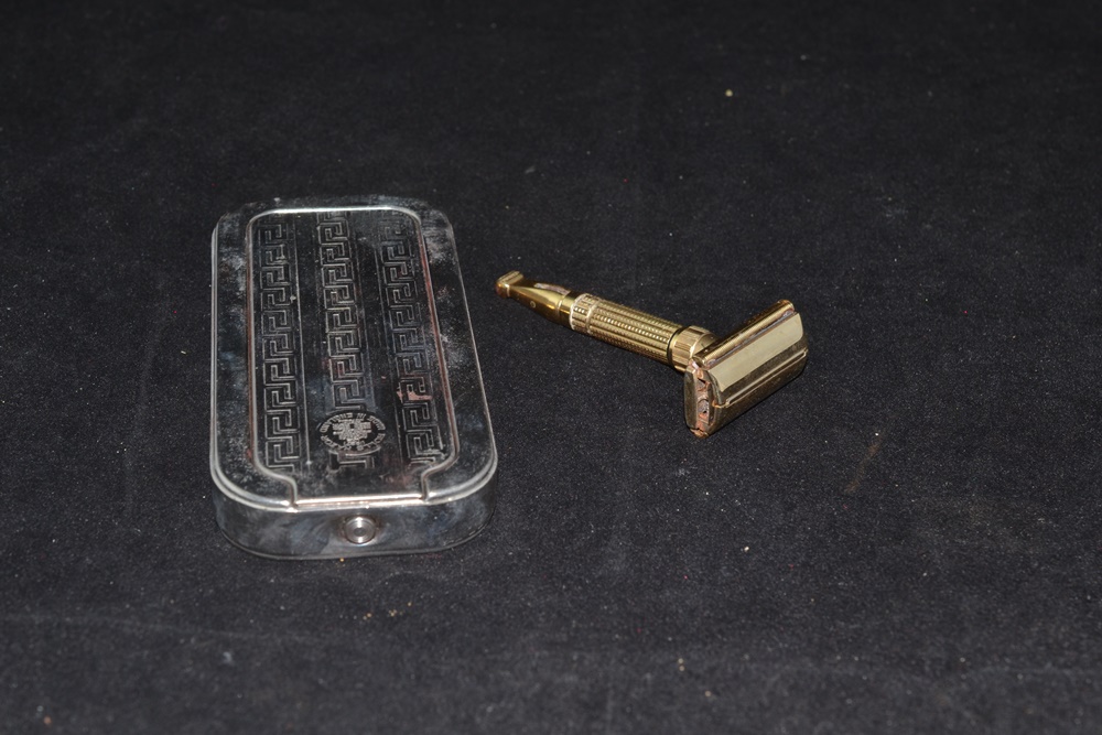 Vintage Rolls Razor Strop And A Gillette Safety Razor