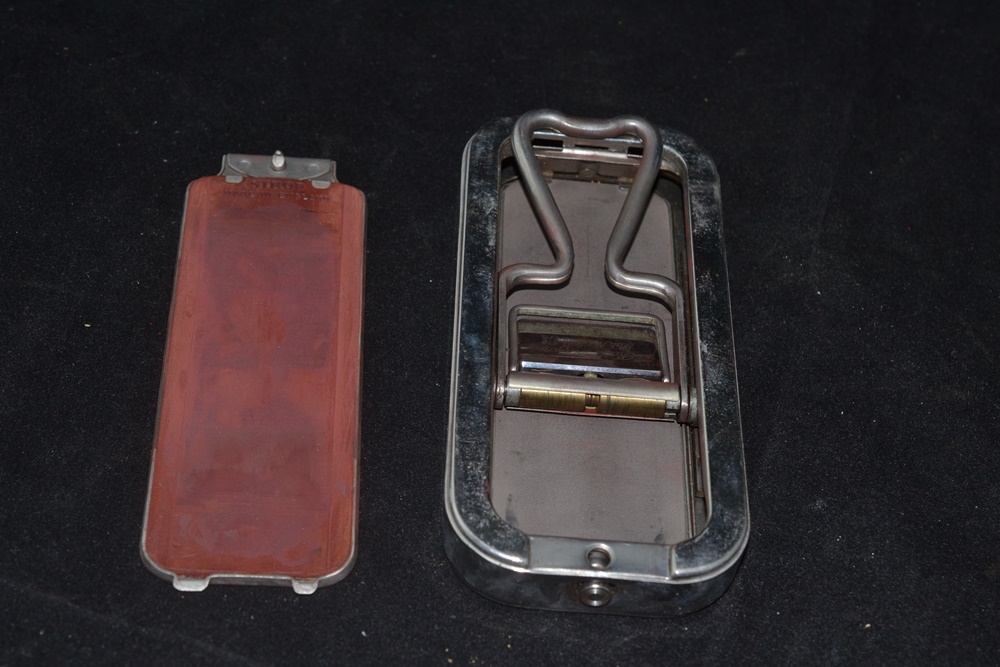 Vintage Rolls Razor Strop And A Gillette Safety Razor