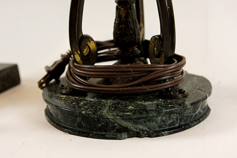 Marble and Brass Lamp Lot