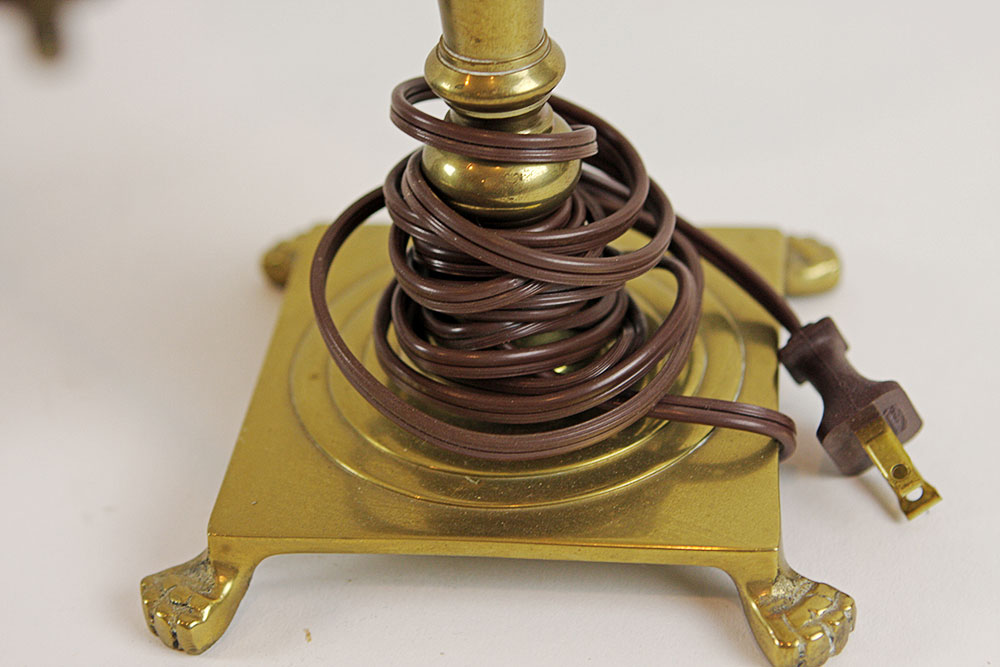 Marble and Brass Lamp Lot