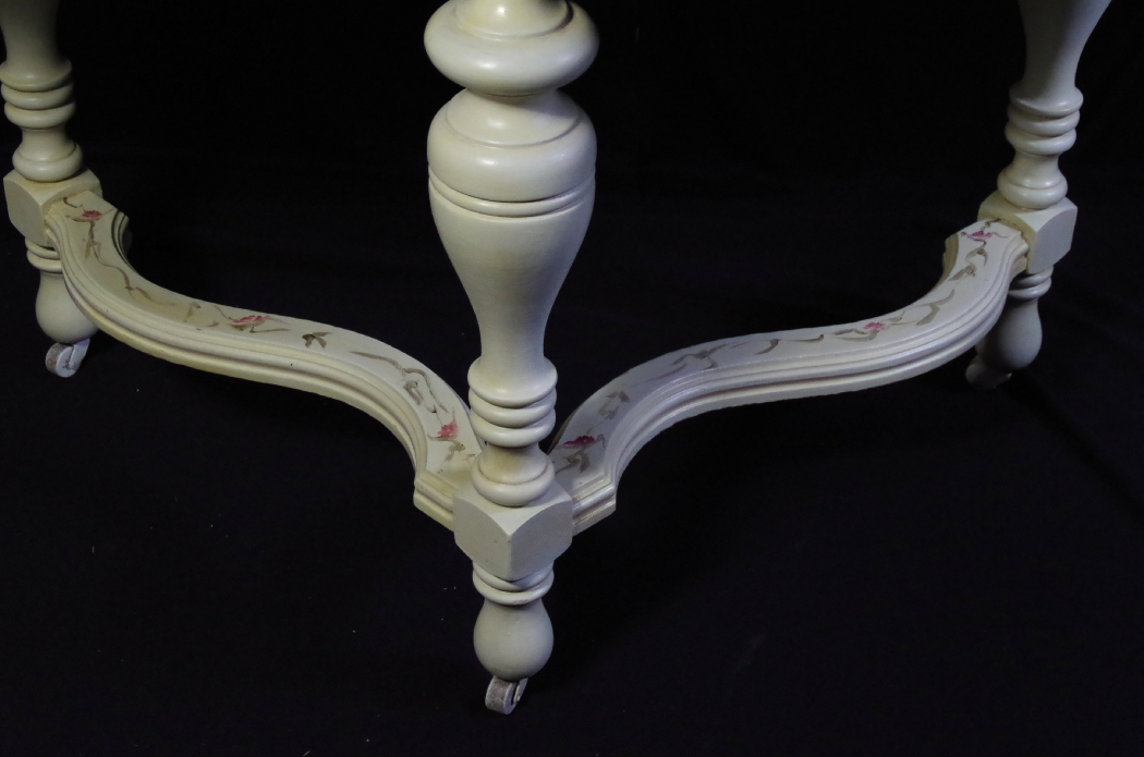  Hand-Painted Three Legged Hall Table