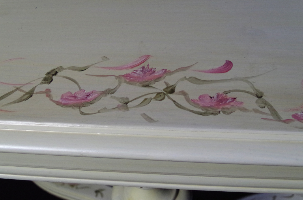  Hand-Painted Three Legged Hall Table