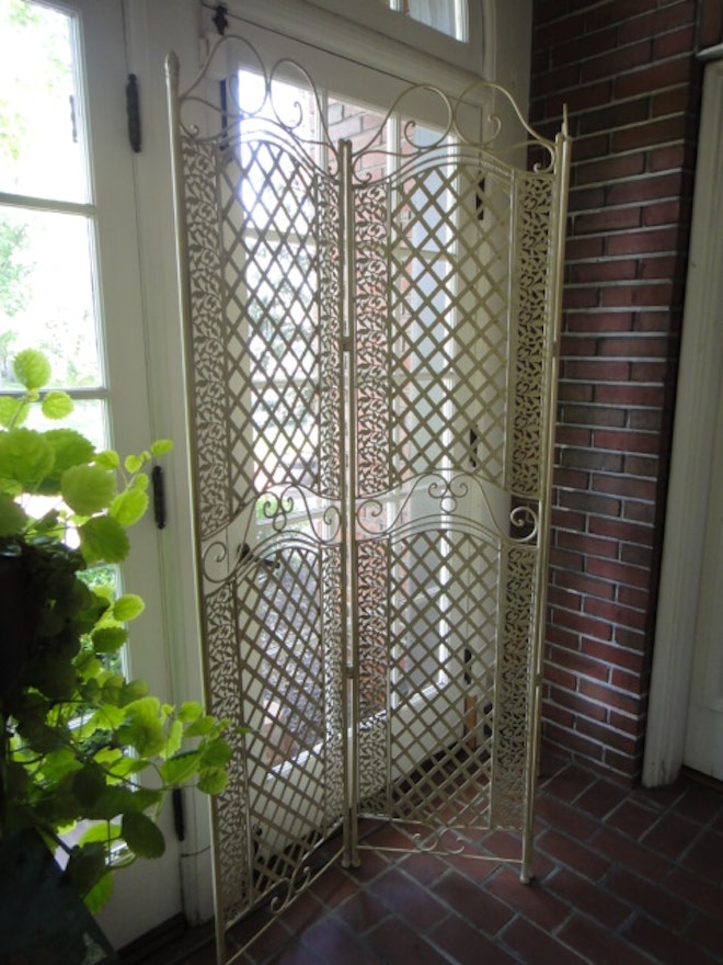 Vintage Wrought Iron Room Divider