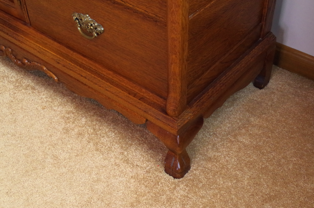 Lexington "Victorian Sampler" Red Oak Dresser and Mirror