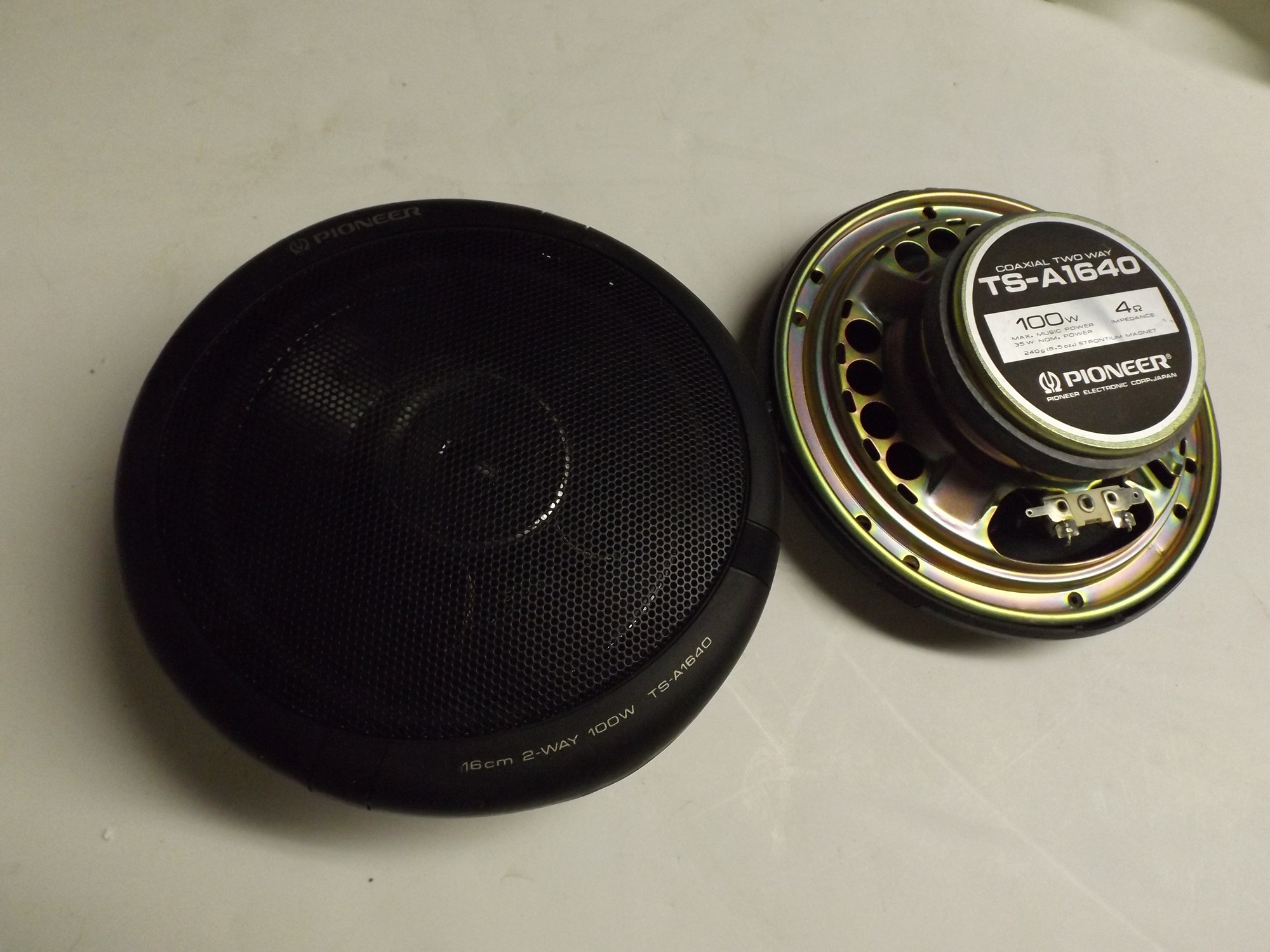 Pioneer 1004 Car Speakers and a Saab Bendix Radio