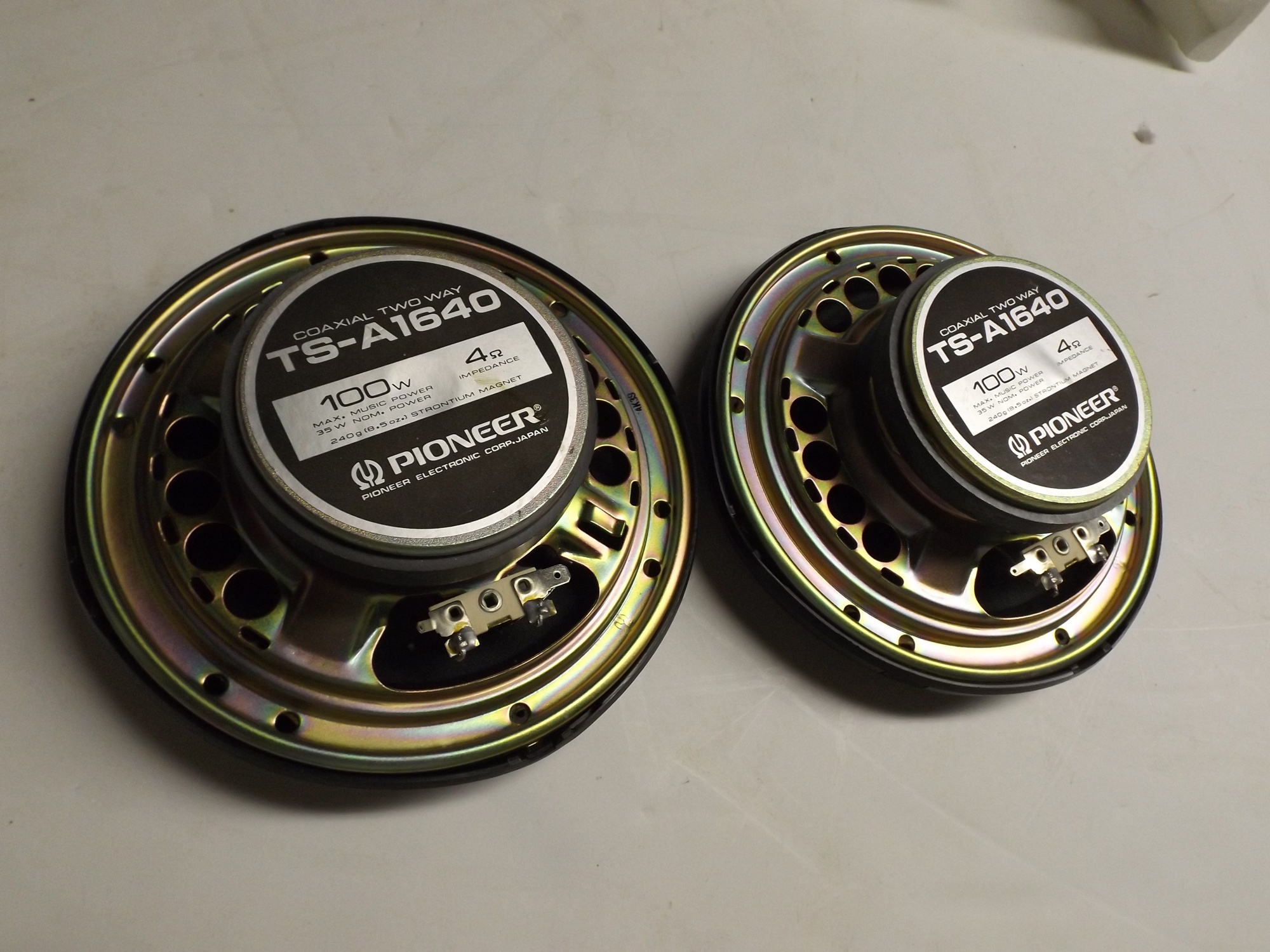 Pioneer 1004 Car Speakers and a Saab Bendix Radio