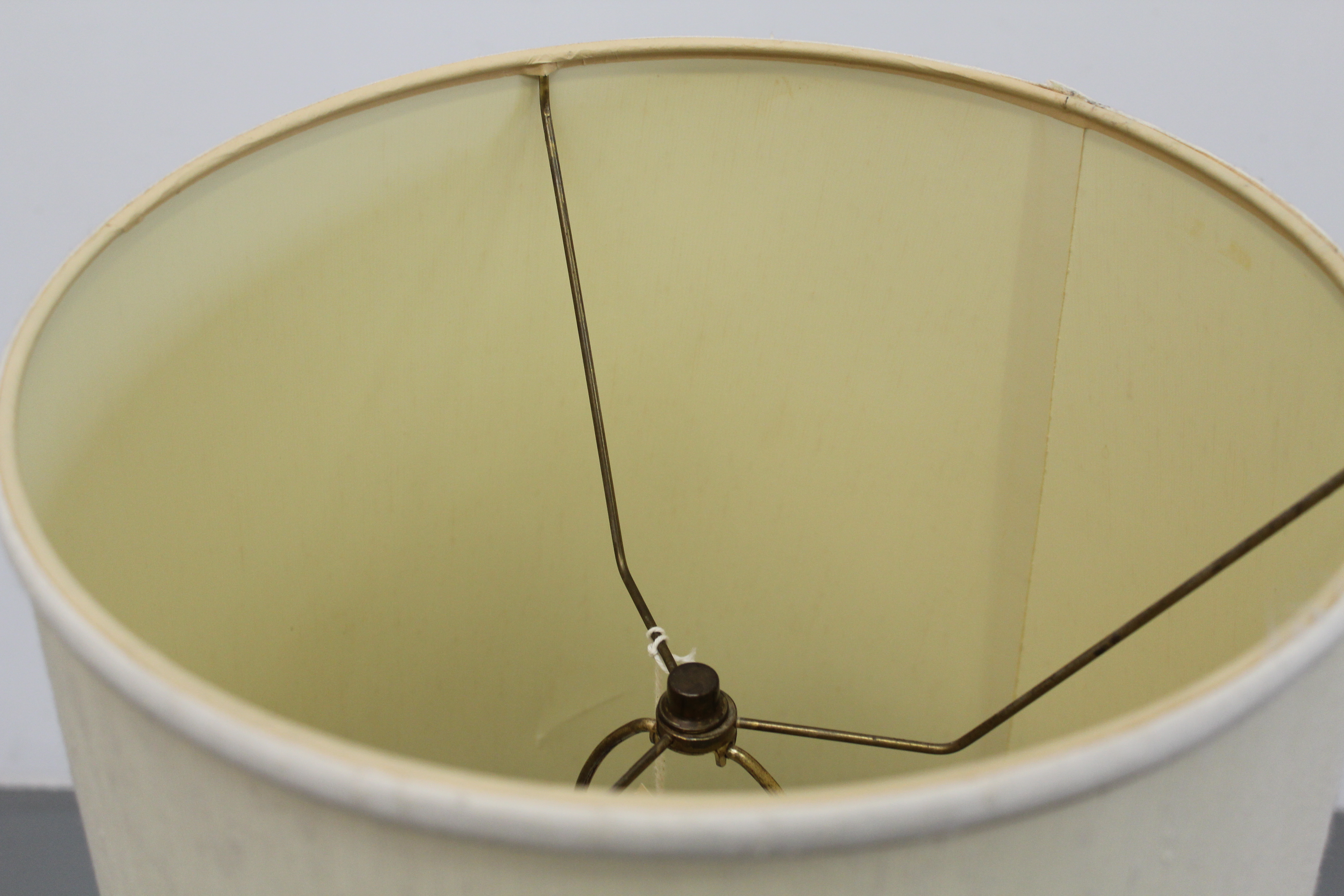 Vintage Blue Glass Table Lamp