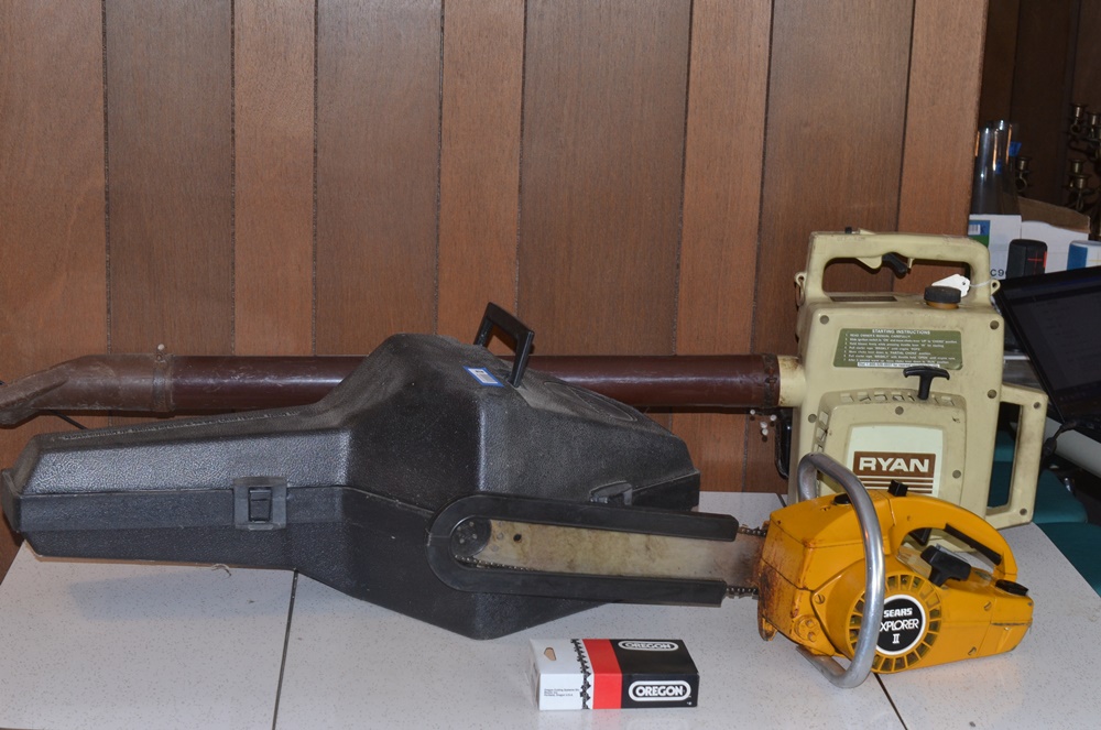 Craftsman Gas Powered Chainsaw And Leaf Blower