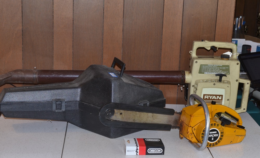 Craftsman Gas Powered Chainsaw And Leaf Blower