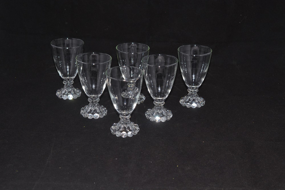 Thirty-seven Vintage "Boopie" Pattern  Wine Glasses