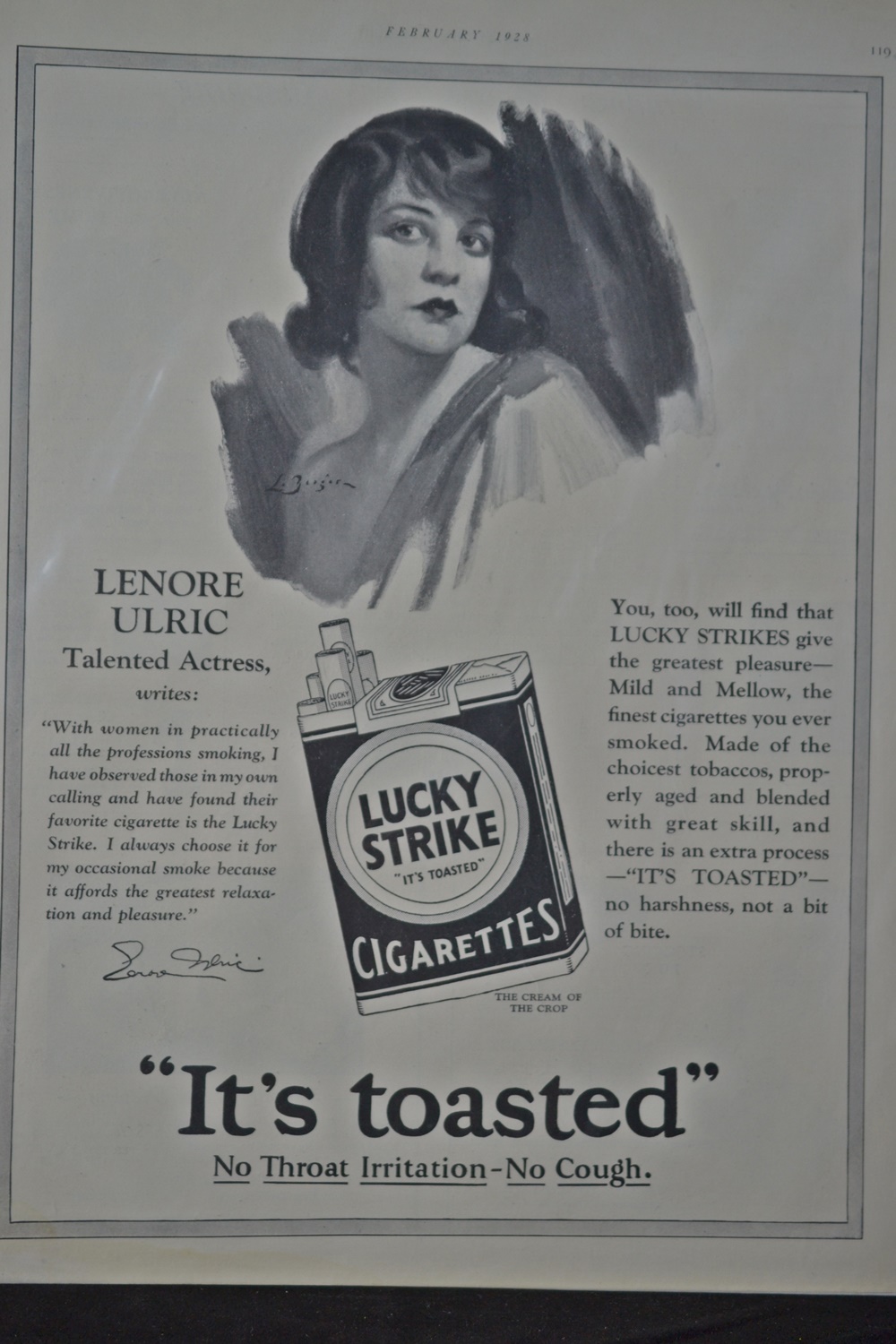  Two Vintage Tobacco Ads From Vintage Magazines