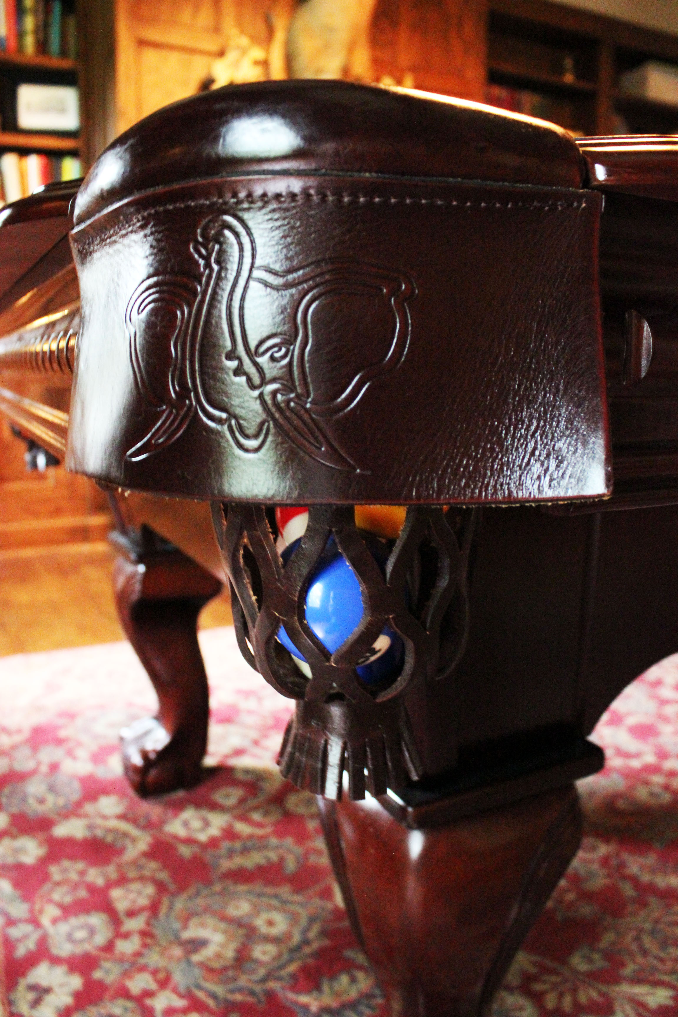 Chippendale Style Elephant Balls Ltd. Billiards Table 