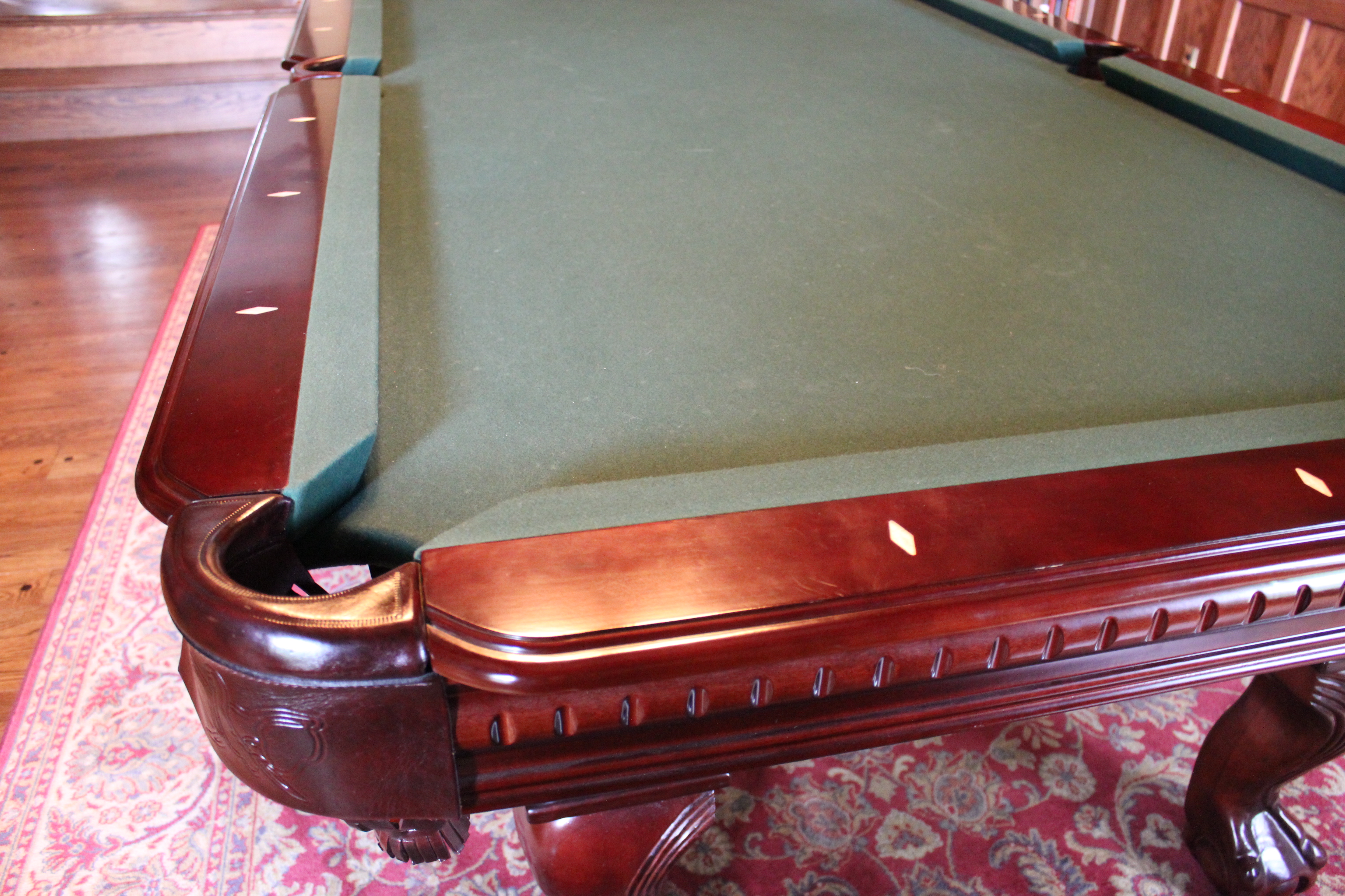 Chippendale Style Elephant Balls Ltd. Billiards Table 