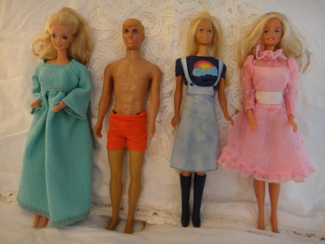Vintage 1960s Barbie and Ken Dolls