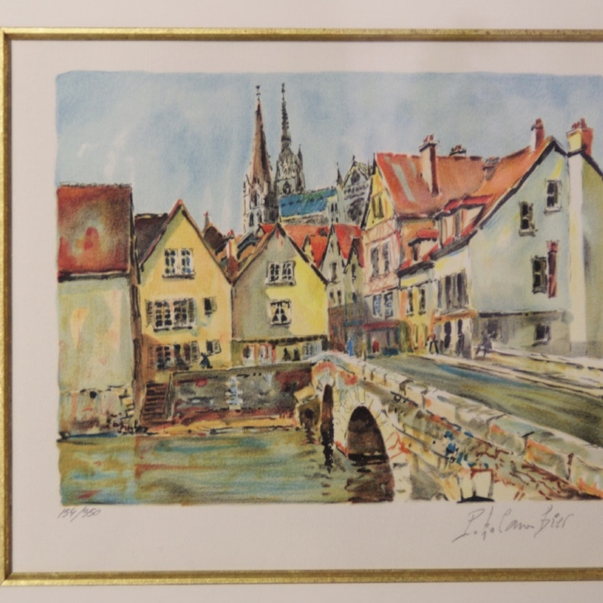 Signed Limited Edition Print by Artist Pierre Eugene Cambier
