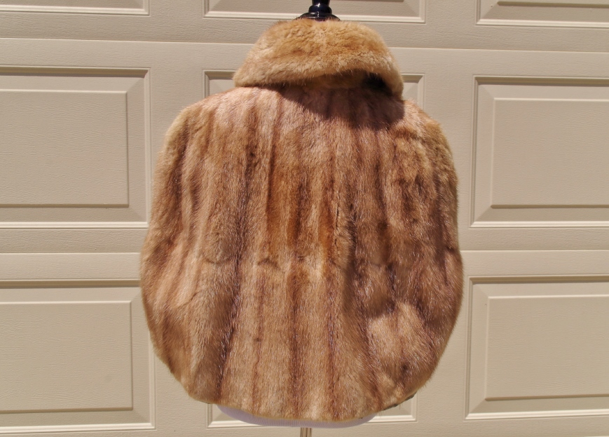 Vintage Late 1950s Tan Mink Stole