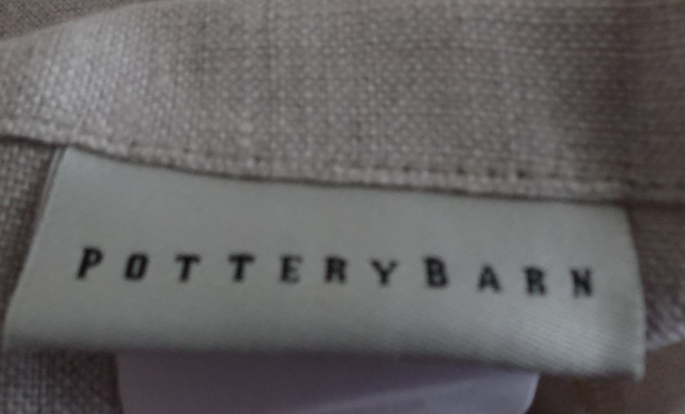 Set of Four Pottery Barn Linen Slipcover Megan Side Chairs 