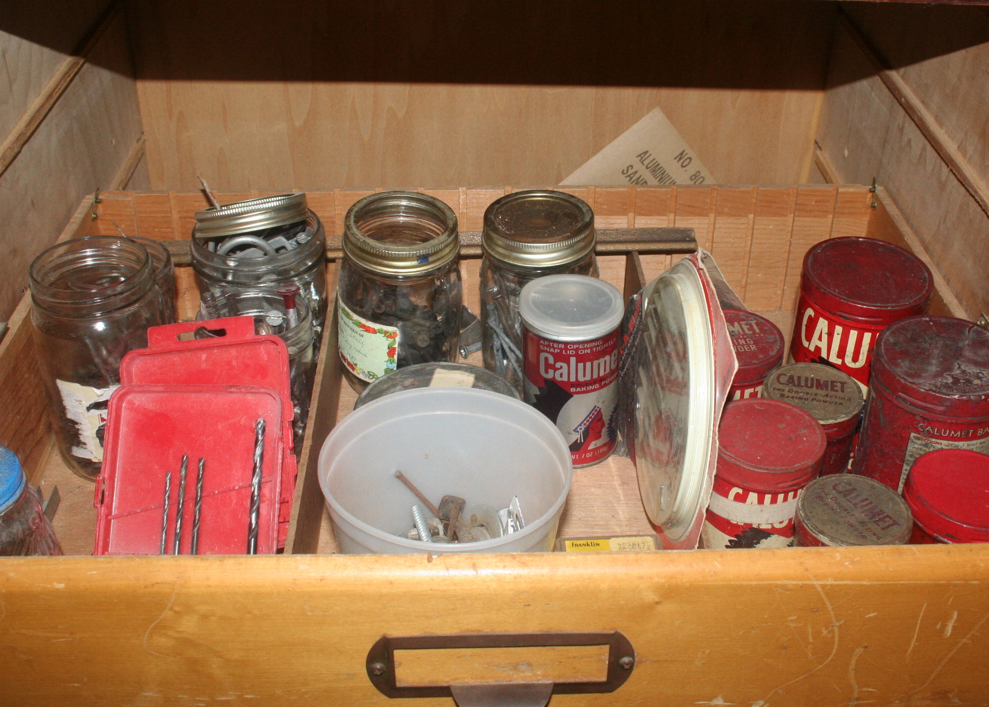 Vintage Cabinet and Tools