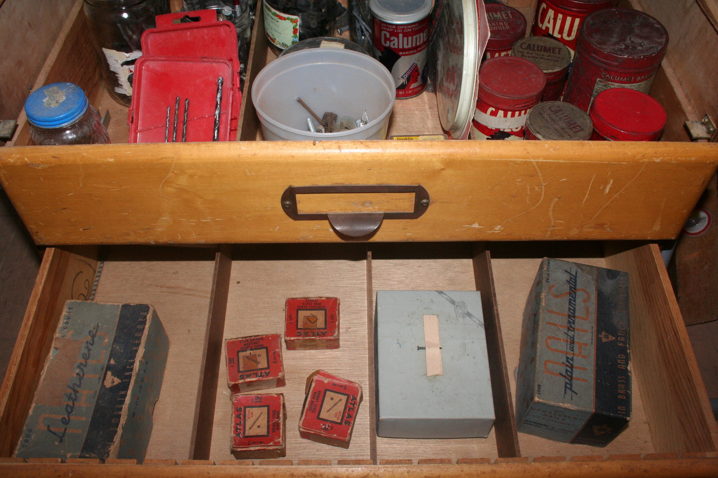 Vintage Cabinet and Tools