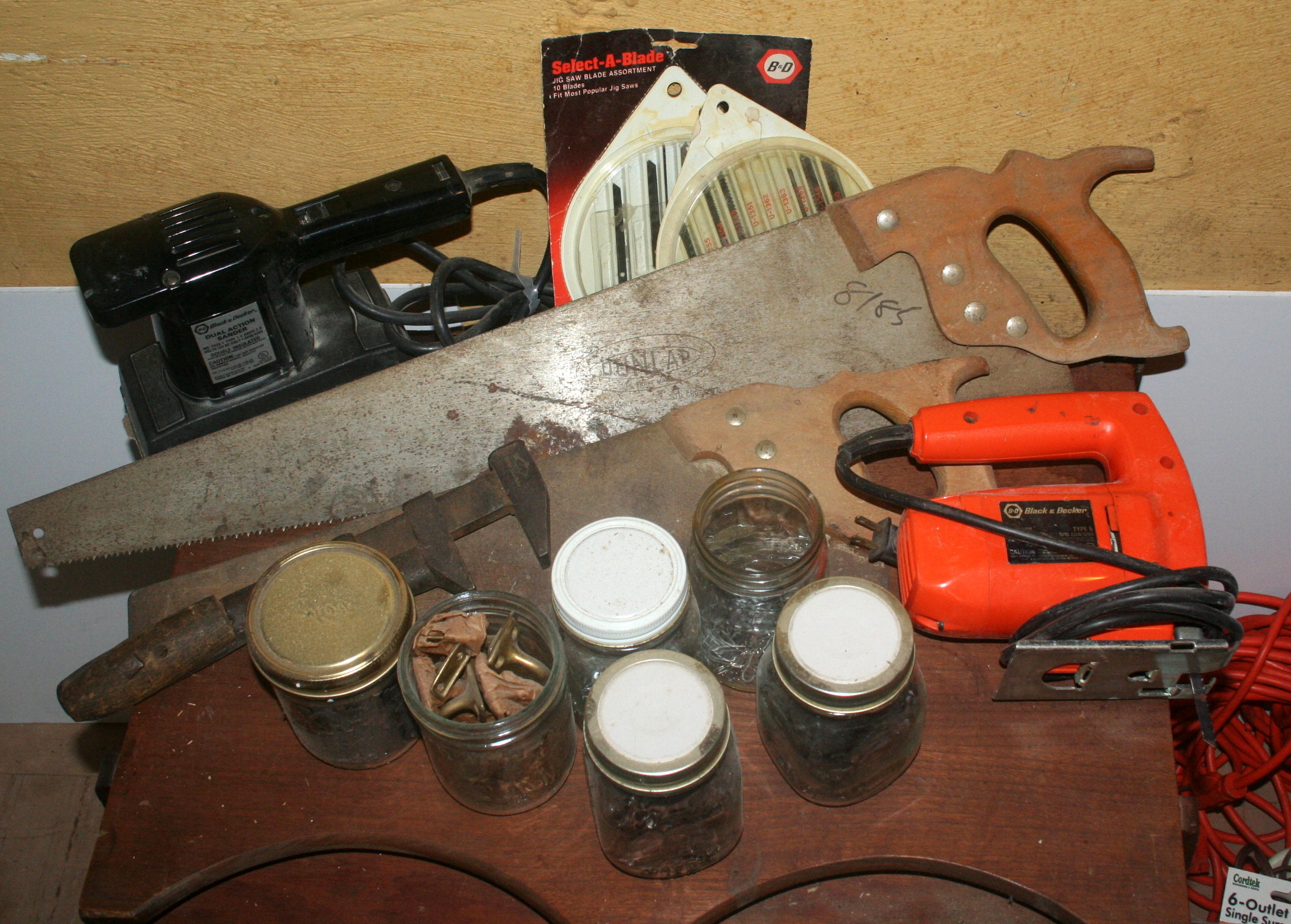 Vintage Cabinet and Tools