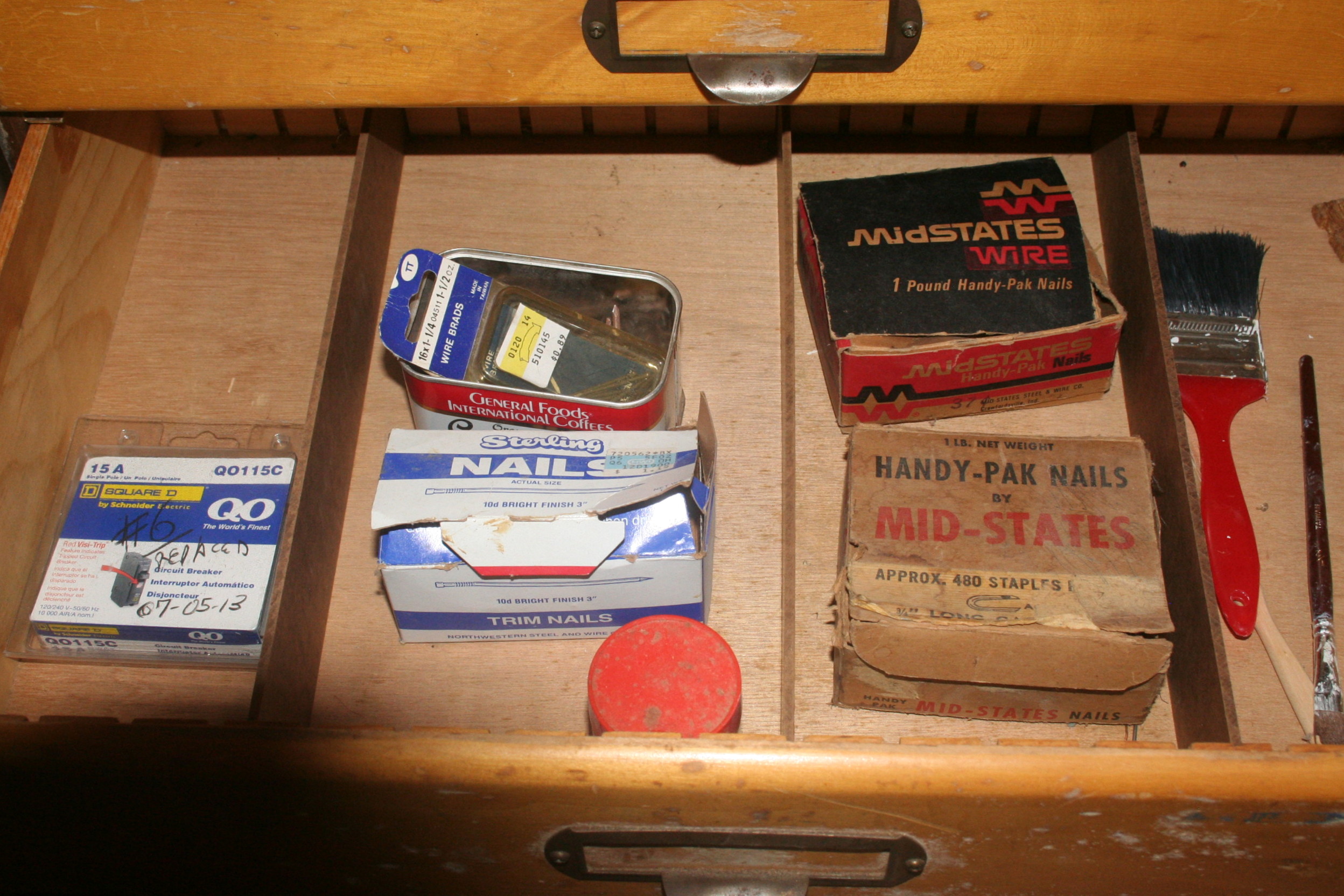 Vintage Cabinet and Tools