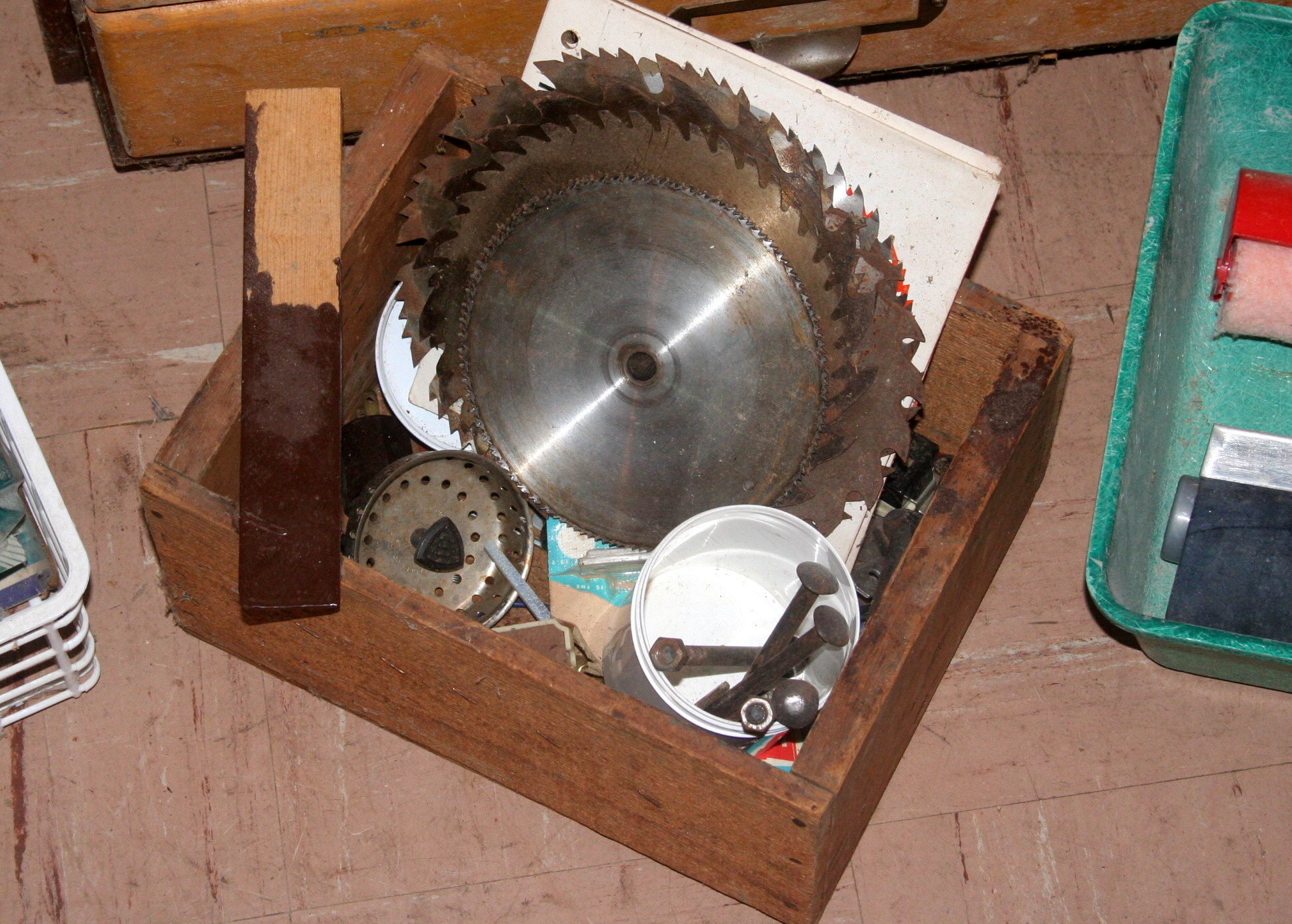 Vintage Cabinet and Tools
