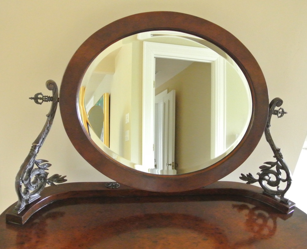 Wonderful Louis XVI Styled Vanity with Tilting Mirror